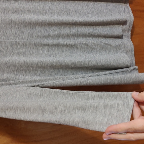 New Directions Cowl Neck Jersey Knit Trapeze Top Gray Long Sleeve Soft Comfy M - Picture 4 of 10